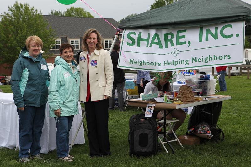 Barbara with SHARE at Spring Festival